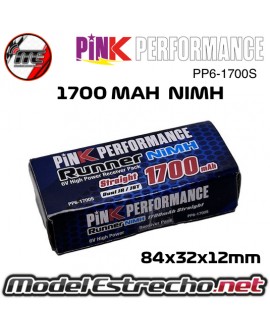 BATERIA RX NIMH 6.0v. 1700 MAH PINK RUNNER 84x32x12 120gr. PP6-1700S
