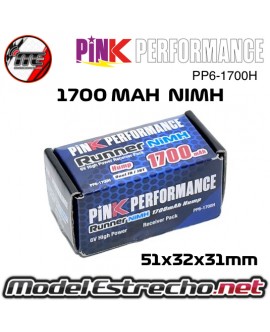 copy of BATERIA RX NIMH 6.0v. 1700 MAH PINK RUNNER 84x32x12 120gr.