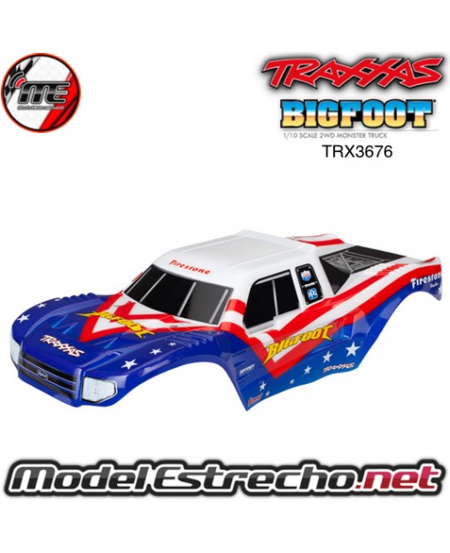 copy of TRAXXAS CARROCERIA BIGFOOT TRANSPARENTE CON PEGATINAS