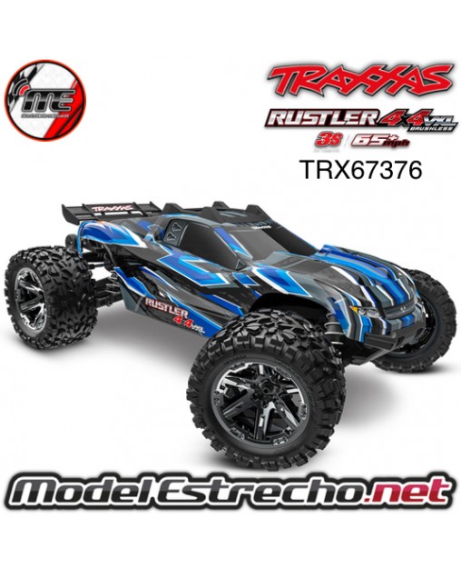 TRAXXAS RUSTLER 4x4 VXL HD TQi TSM AZUL TRX67376-4BLUE