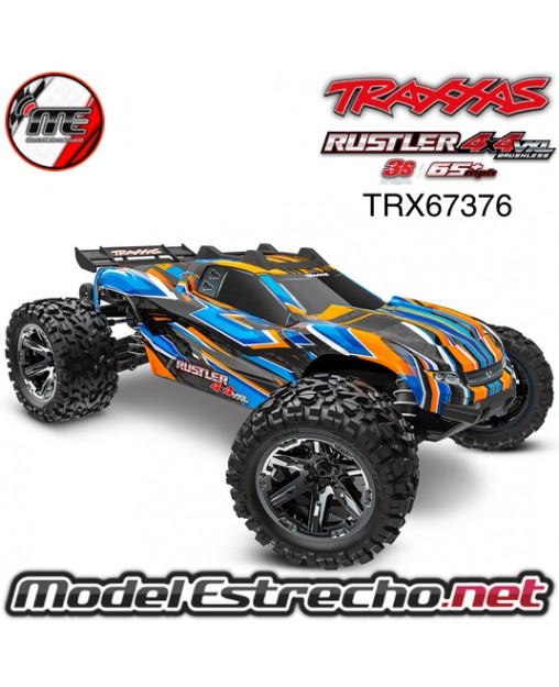 TRAXXAS RUSTLER 4x4 VXL HD TQi TSM NARANJA TRX67376-4ORNG