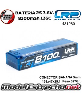 BATERIA LRP 8100MAH 2S 7.6v. 135C GRAPHENE-4 HV LRP431280