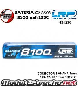 BATERIA LRP 8100MAH 2S 7.6v. 135C GRAPHENE-4 HV LRP431280