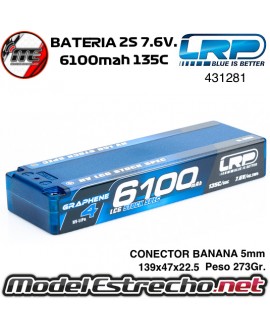 BATERIA LRP 6100MAH 2S 7.6v. 135C GRAPHENE-4 HV LRP431281