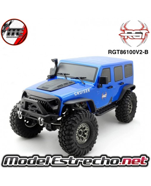 COCHE CRAWLER ROCK CRUISER 1/10 RGT86100-B V2 4x4 WATERPROOF AZUL RTR RGT86100V2-B