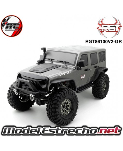 COCHE CRAWLER ROCK CRUISER 1/10 RGT86100-B V2 4x4 WATERPROOF GRIS RTR RGT86100V2-GR
