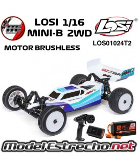 LOSI 1/16 MINI-B BUGGY BRUSHLESS RTR AZUL
LOS01024T2