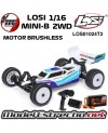 LOSI 1/16 MINI-B BUGGY BRUSHLESS RTR AZUL
LOS01024T2