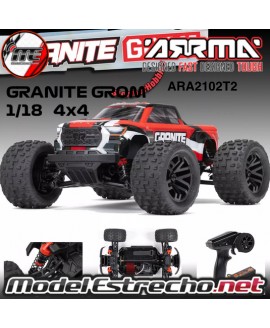 ARRMA 1/18 GRANITE GROM 4WD MT RTR ROJO ARA2102T2