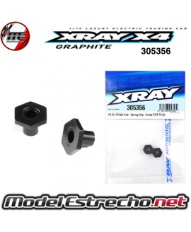 XRAY X4 ALUMINIUM WHEEL HUB (SPRING CLIP) (2u.)
305356