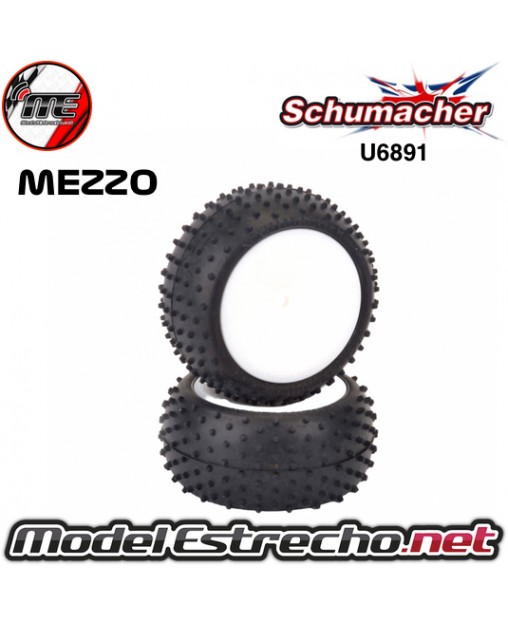 SCHUMACHER MEZZO 1/10 TRASERAS YELLOW PEGADAS 
U6891