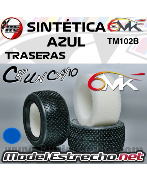 CRUNCH 6MIK 1/10 TRASERA SINTÉTICA AZUL CON INSERTO ESPUMA TM102B