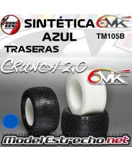 6MIK CRUNCH 2.0 1/10 TRASERA SINTÉTICA AZUL + INSERTO TM105B