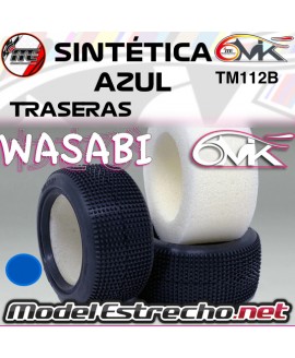 6MIK WASABI 1/10 TRASERA SINTÉTICA AZUL + INSERTO ESPUMA TM112B