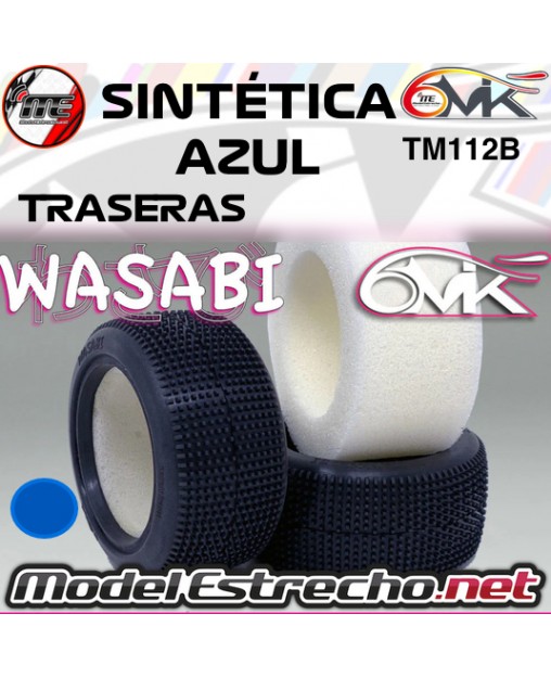 6MIK WASABI 1/10 TRASERA SINTÉTICA AZUL + INSERTO ESPUMA TM112B