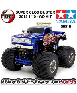 TAMIYA SUPER CLOD BUSTER 2012 1/10 4WD KIT DOBLE MOTOR  58518