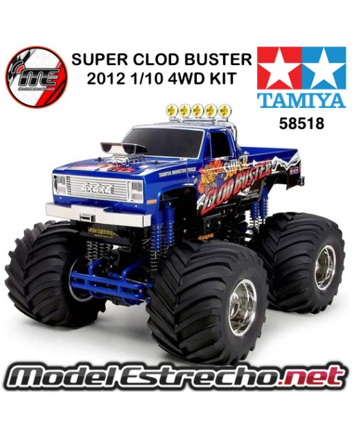 TAMIYA SUPER CLOD BUSTER 2012 1/10 4WD KIT DOBLE MOTOR  58518