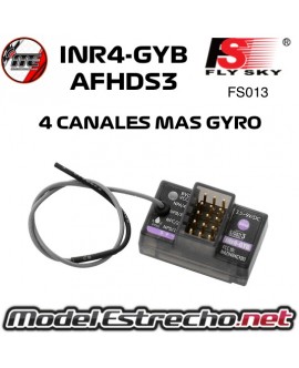 RECEPTOR FLYSKY INR4-GYB AFHDS3 4 CANALES MAS GYRO FS013
