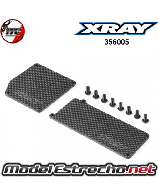 PLACA DE CUBIERTA DE BATERÍA Y RECEPTOR DE GRAFITO PARA CAJA RÍGIDA DE RADIO
356005