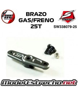 BRAZO DE SERVO ALUMINIO GAS/FRENO SWORKZ SW338079-25