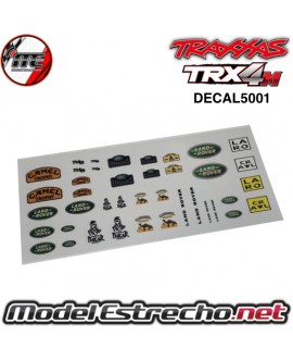 PEGATINA TROPHY TRAXXAS TRX-4M DECAL5001