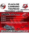 PLACA DE CARBONO TRAPECIO TRASERO 1.0mm SWORKZ S35-4 SW34800310
