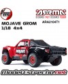 ARRMA MOJAVE GROM 1/18 DT MEGA 380 BRUSHED 4x4 RTR ROJO/NEGRO 
ARA2104T1