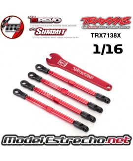 TIRANTES DE ALUMINIO Y ROTULAS ROSCADA TRAXXAS E-REVO 1/16 Y SUMMIT TRX7138X