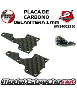 PLACA DE CARBONO TRAPECIO DELANTERO 1.0mm SWORKZ S35-4 SW34002210