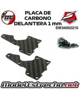 PLACA DE CARBONO TRAPECIO DELANTERO 1.0mm SWORKZ S35-4 SW34002210