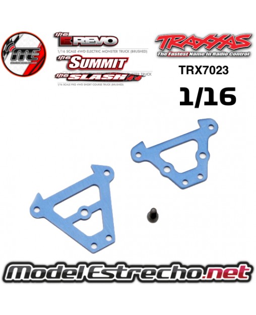 ARAÑA DE UNIÓN DEL / TRAS EN ALUMINIO TRAXXAS E-REVO 1/16 TRX7023
