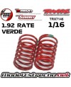 MUELLES AMORTIGUADOR TRAXXAS 1/16 PUNTO VERDE 1.92 RATE TRX7146