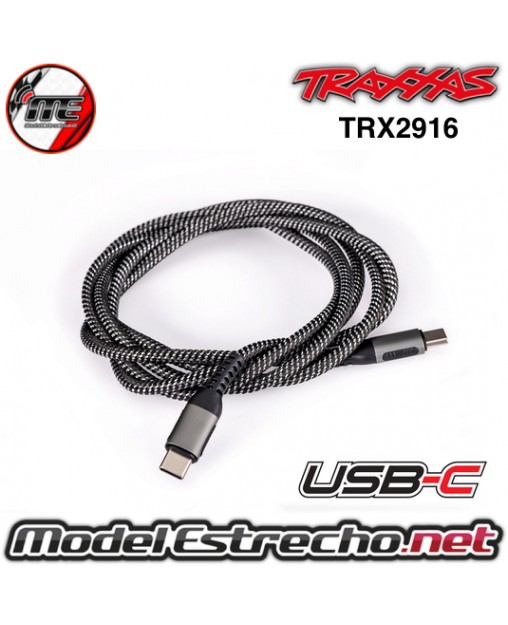 CABLE DE CARGA USB-C TRAXXAS 100W TRX2916