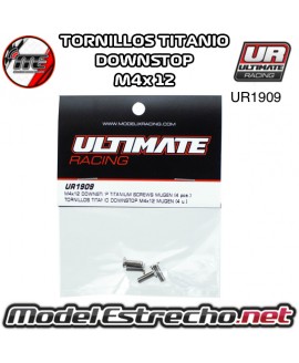 TORNILLOS TITANIO DOWNSTOP M4x12 MUGEN (4U.)  UR1909