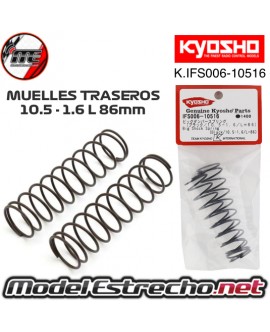 KYOSHO MUELLES TRASERO GRIS BIG BORE MP9