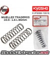 MUELLES TRASERO KYOSHO NEGRO BIG BORE L 10.5x1.6 L 86mm IFS006-10516