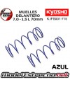 MUELLES DELANTERO KYOSHO AZUL BIG BORE S 7.0x1.5L 70mm IFS001-715