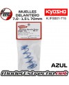 MUELLES DELANTERO KYOSHO AZUL BIG BORE S 7.0x1.5L 70mm IFS001-715