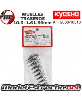 KYOSHO MUELLES TRASERO GRIS BIG BORE MP9