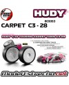 RUEDAS HUDY 1/10 TC CARPET C3-28 (4U.) 802053