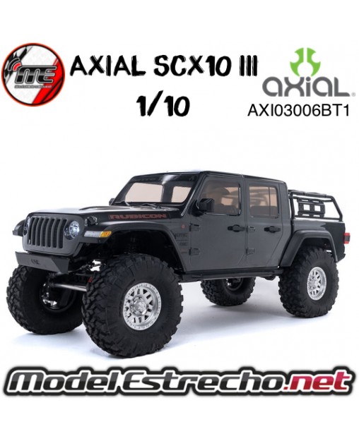 AXIAL 1/10 SCX10 III JEEP JT GLADIATOR CON PORTALES RTR GRIS AXI03006BT1