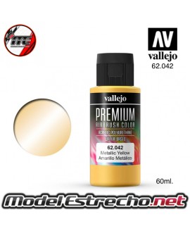 VALLEJO PREMIUM AMARILLO METALICO 60ML 042 62042