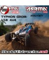 ARRMA 1/18 TYPHON GROM BRUSHED 4WD BUGGY RTR AZUL ARA2106T1