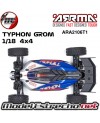 ARRMA 1/18 TYPHON GROM BRUSHED 4WD BUGGY RTR AZUL ARA2106T1