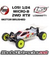 LOSI 1/24 MICRO-B 2WD BUGGY RTR BLANCO LOS00007T1