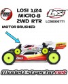 LOSI 1/24 MICRO-B 2WD BUGGY RTR BLANCO LOS00007T1