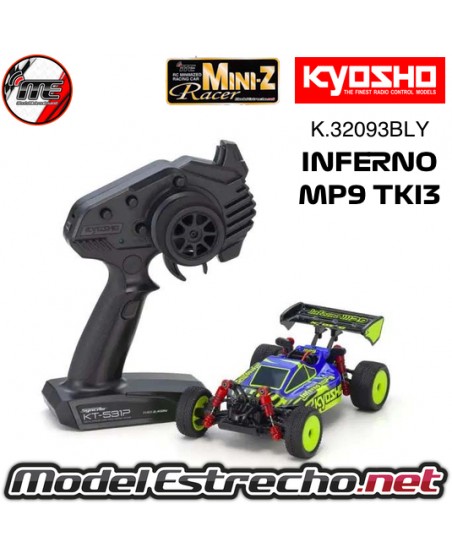 KYOSHO MINI-Z MB010S 4WD 1/24 INFERNO MP9 TKI3 AZUL/NEGRO