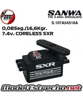 SERVO SANWA PGS-CL2 LOW PROFILE SXR RESPONSE 0,08seg./16,6Kg. 7.4v. CORELESS S.107A54516A