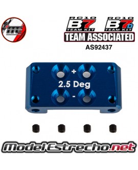 FT FRONT BULKHEAD +/- 2.5 DEGREE TEAM ASSOCIATED RC10B7 AS92437