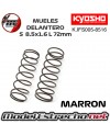 MUELLES DELANTERO KYOSHO MARRON BIG BORE S 8.5x1.6L 72mm IFS005-8516